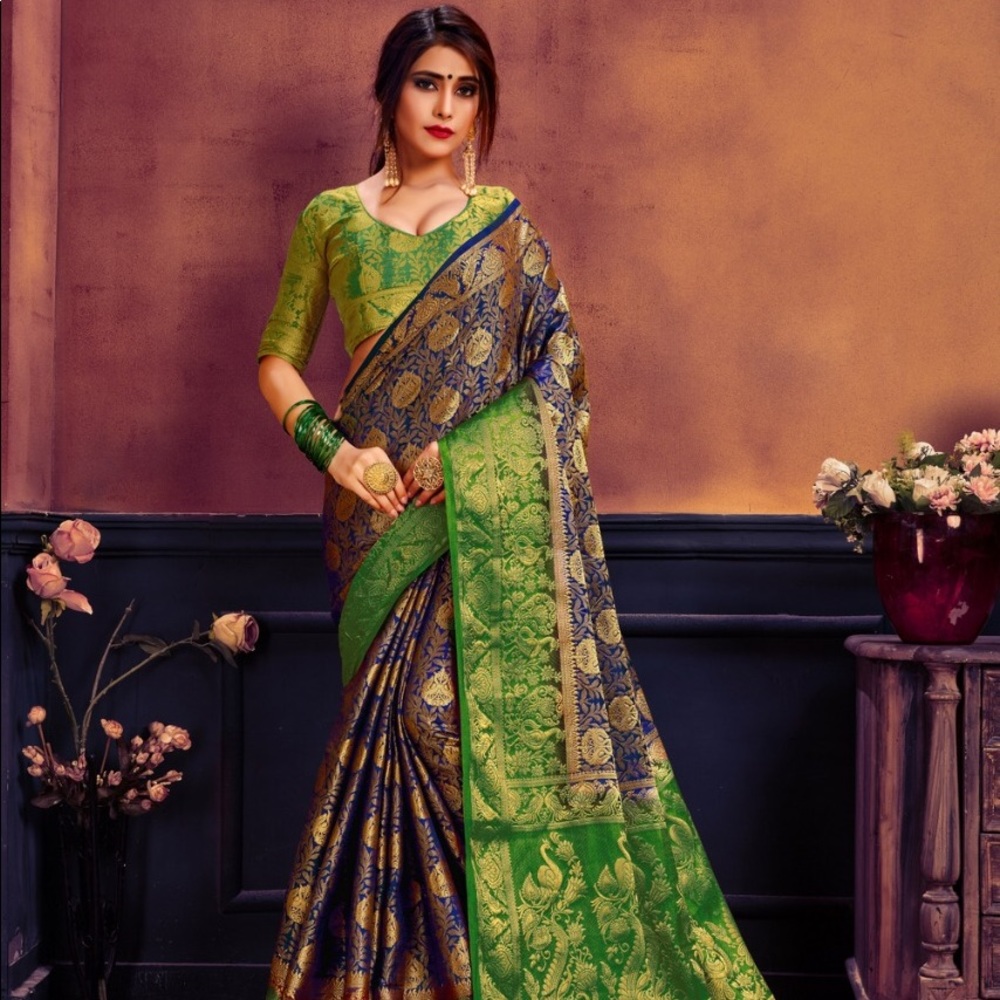 Fabric Details Art silk,Cotton Zari Jacquard Work